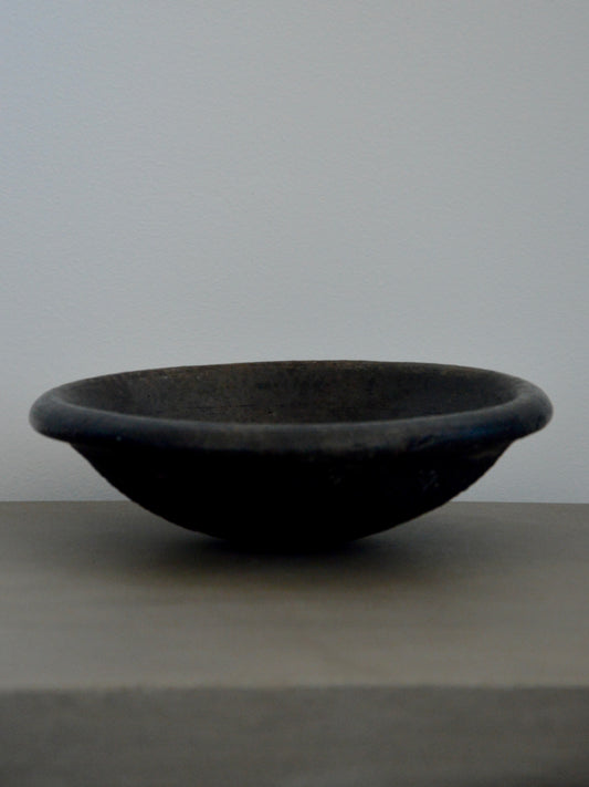 Vide Poche Rond En Céramique Marron - Design Brutaliste