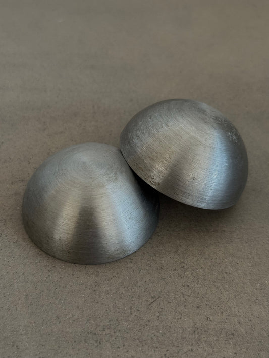 Minis Bols Vintage En Acier Brossé - Design Space Age