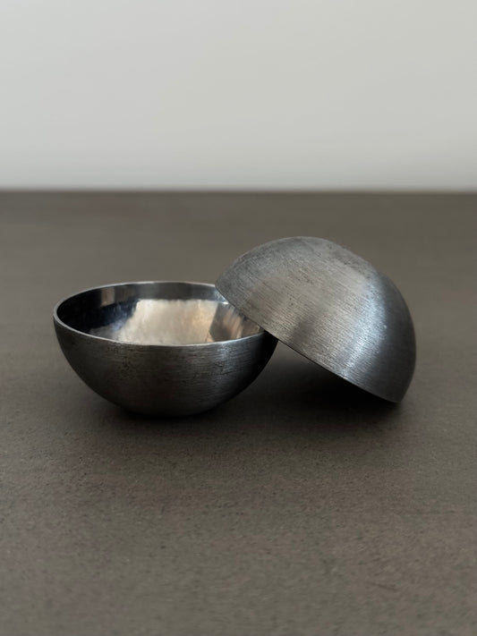 Minis Bols Vintage En Acier Brossé - Design Space Age
